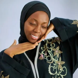 Embroidered Open Abaya