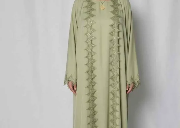 Rawiya Open Abaya Set · Nida Fabric