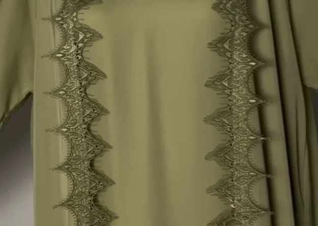 Rawiya Open Abaya Set · Nida Fabric