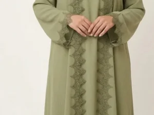 Rawiya Open Abaya Set · Nida Fabric