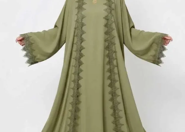 Rawiya Open Abaya Set · Nida Fabric